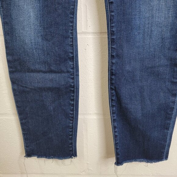 Frank & Eileen Womens Blue Denim Sligo Skinny Jean Raw Hem Size 28 Boho Classic - Picture 8 of 14